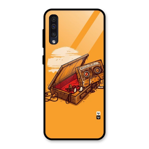 Casette Box Glass Back Case for Galaxy A50s