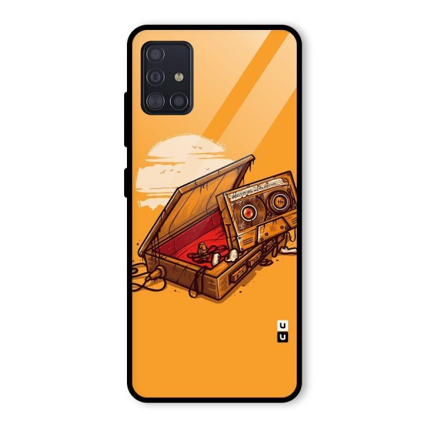 Casette Box Glass Back Case for Galaxy A51