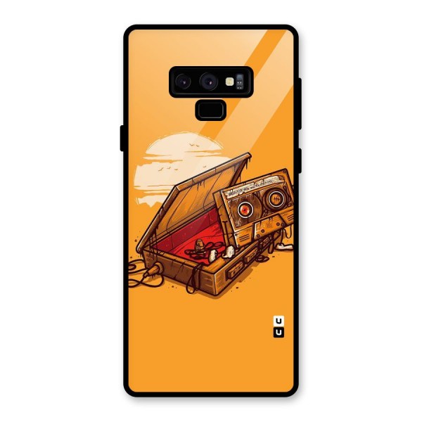 Casette Box Glass Back Case for Galaxy Note 9