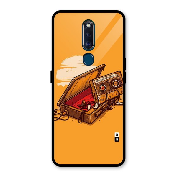 Casette Box Glass Back Case for Oppo F11 Pro