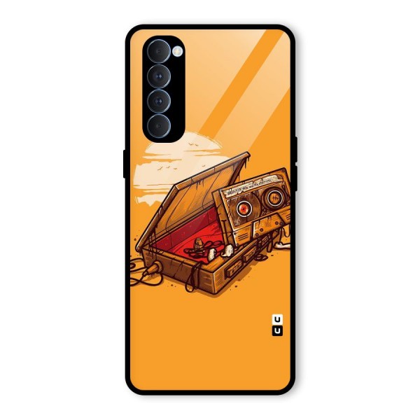 Casette Box Glass Back Case for Oppo Reno4 Pro