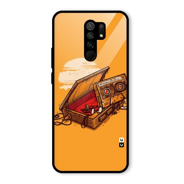 Casette Box Glass Back Case for Redmi 9 Prime