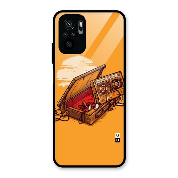 Casette Box Glass Back Case for Redmi Note 10