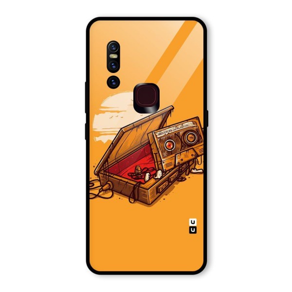 Casette Box Glass Back Case for Vivo V15