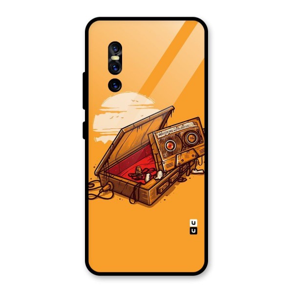 Casette Box Glass Back Case for Vivo V15 Pro