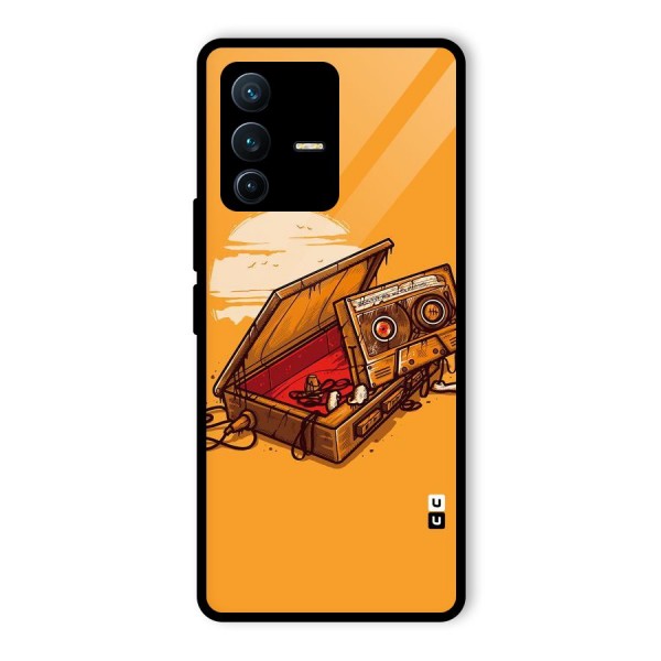 Casette Box Glass Back Case for Vivo V23 Pro