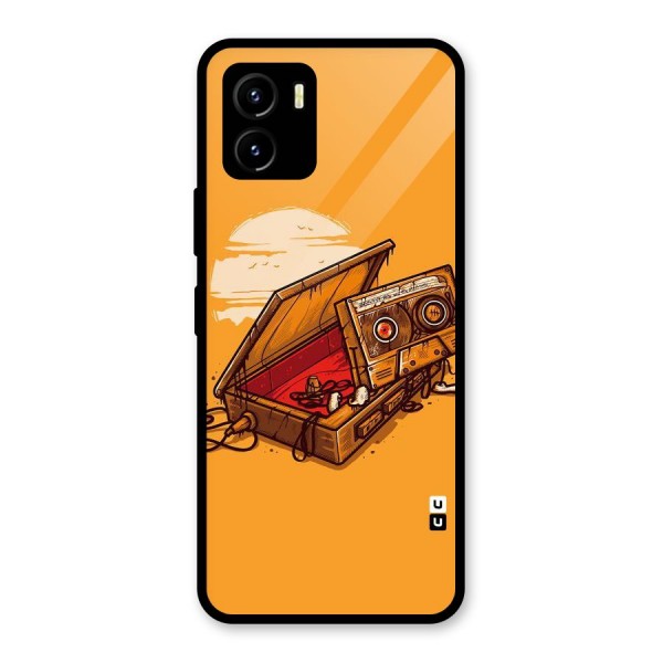 Casette Box Glass Back Case for Vivo Y15s