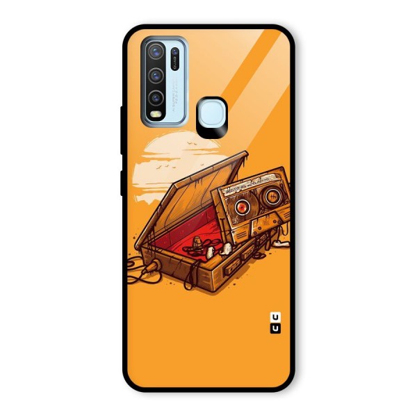 Casette Box Glass Back Case for Vivo Y30