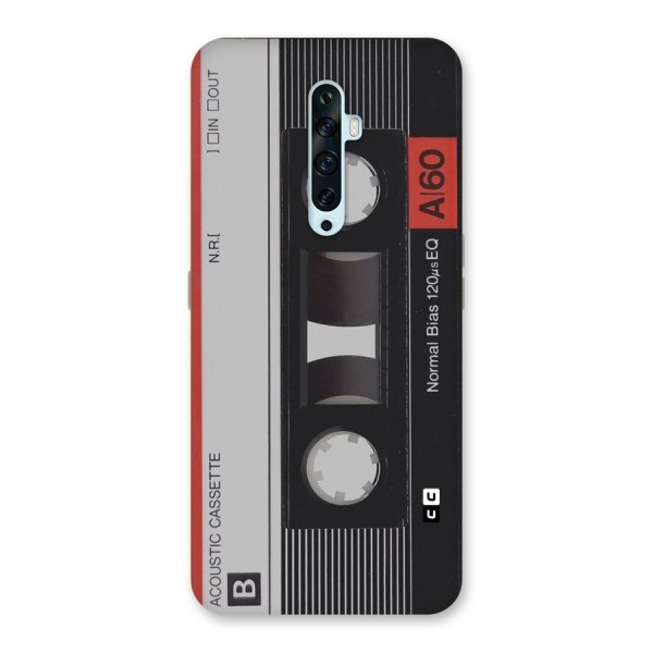 Casette Design Back Case for Oppo Reno2 F