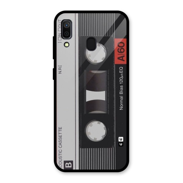 Casette Design Glass Back Case for Galaxy A30