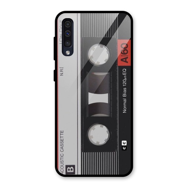 Casette Design Glass Back Case for Galaxy A50