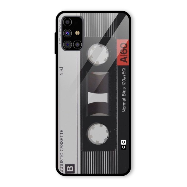 Casette Design Glass Back Case for Galaxy M31s