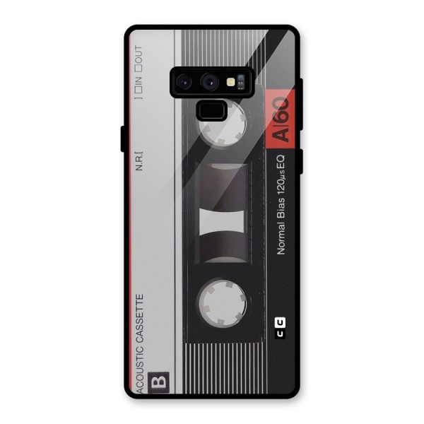 Casette Design Glass Back Case for Galaxy Note 9