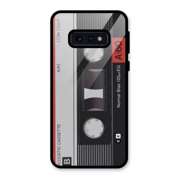 Casette Design Glass Back Case for Galaxy S10e