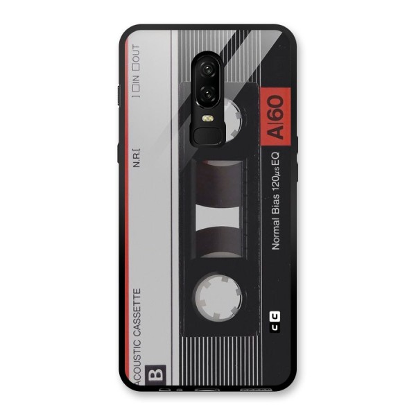 Casette Design Glass Back Case for OnePlus 6