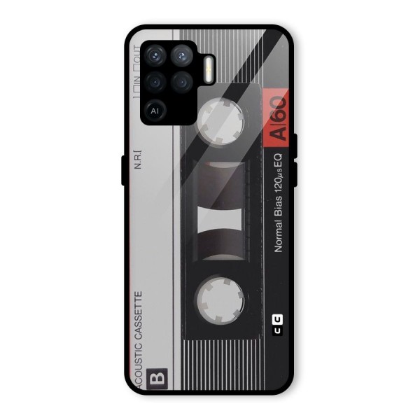 Casette Design Glass Back Case for Oppo F19 Pro