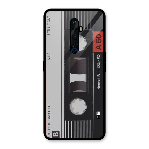 Casette Design Glass Back Case for Oppo Reno2 Z