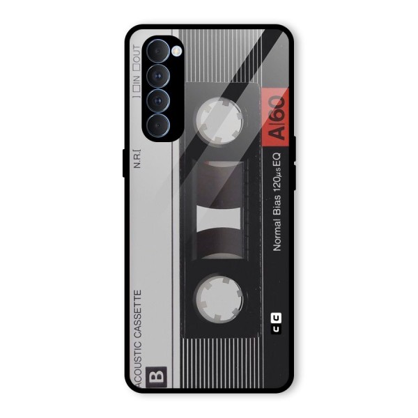 Casette Design Glass Back Case for Oppo Reno4 Pro