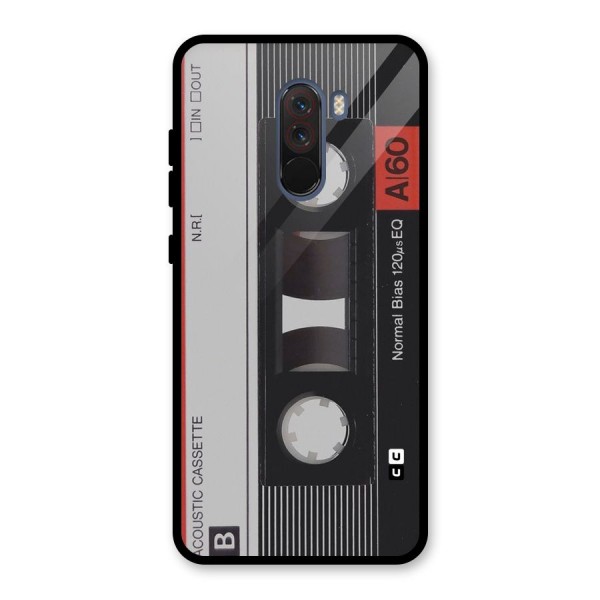 Casette Design Glass Back Case for Poco F1