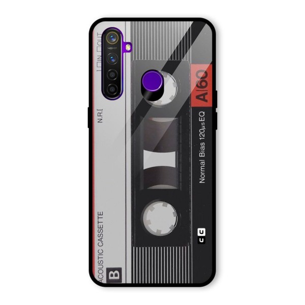 Casette Design Glass Back Case for Realme 5 Pro