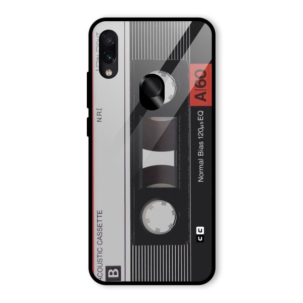 Casette Design Glass Back Case for Redmi Note 7