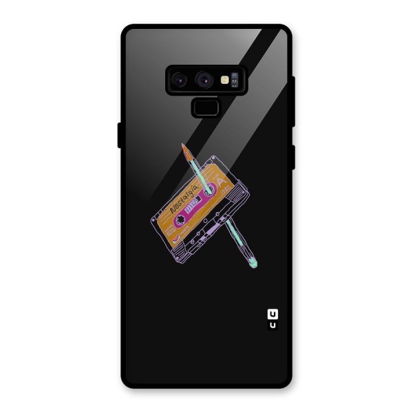 Casette Nostalgia Glass Back Case for Galaxy Note 9