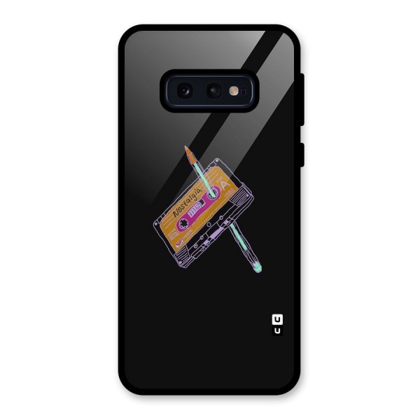 Casette Nostalgia Glass Back Case for Galaxy S10e