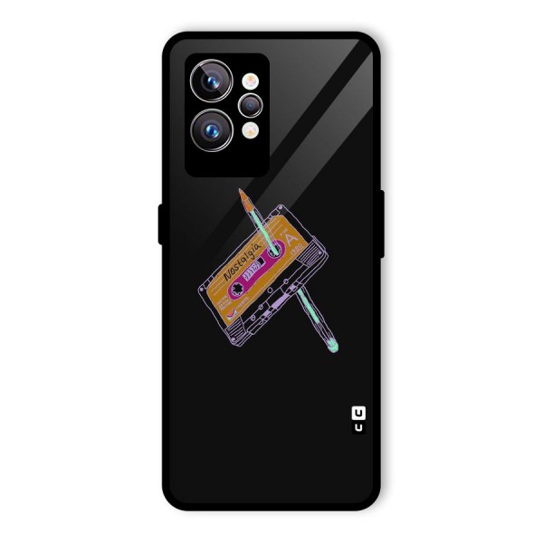 Casette Nostalgia Glass Back Case for Realme GT2 Pro