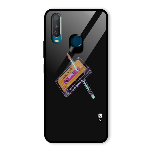 Casette Nostalgia Glass Back Case for Vivo Y12