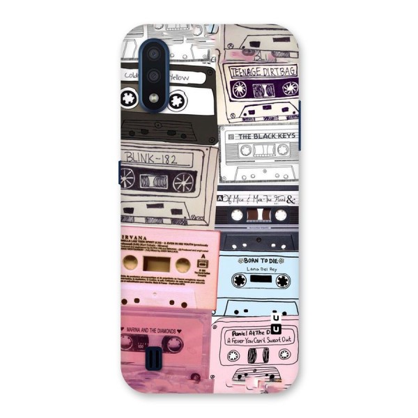 Casette Rolling Back Case for Galaxy M01