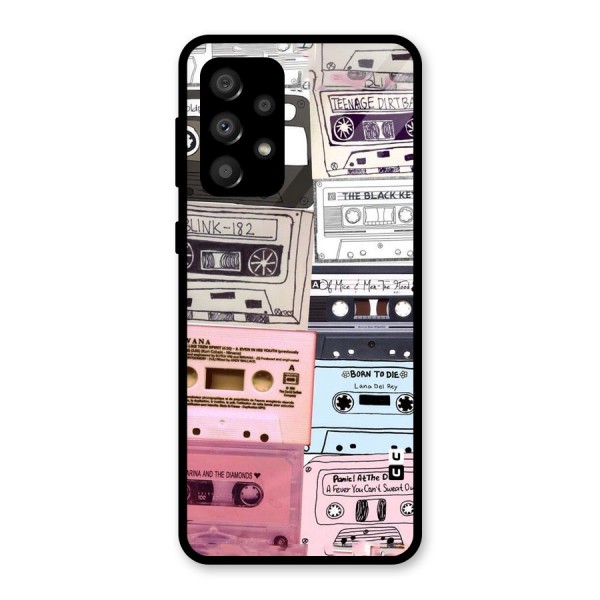 Casette Rolling Glass Back Case for Galaxy A32