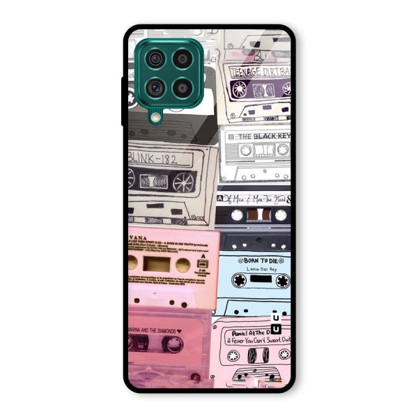 Casette Rolling Glass Back Case for Galaxy F62