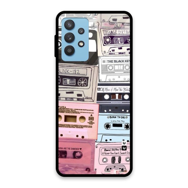 Casette Rolling Glass Back Case for Galaxy M32 5G