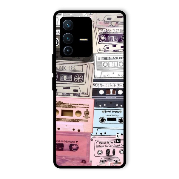 Casette Rolling Glass Back Case for Vivo V23 Pro