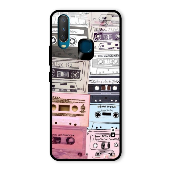 Casette Rolling Glass Back Case for Vivo Y12