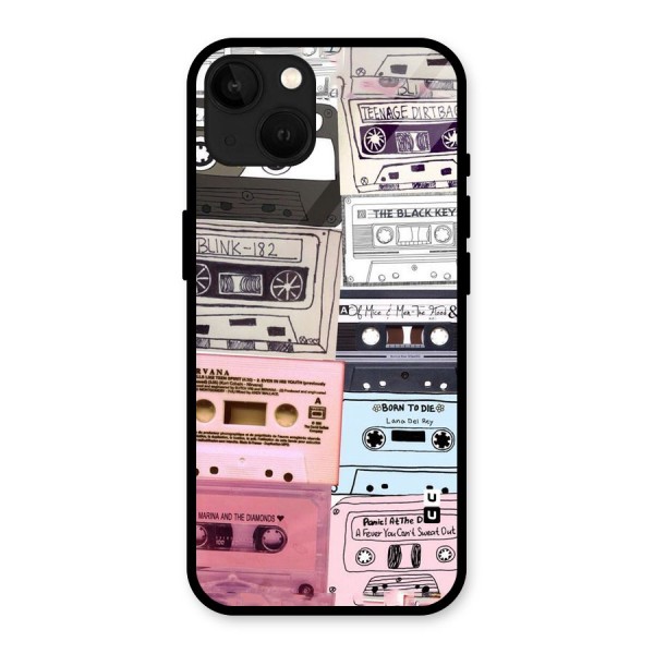 Casette Rolling Glass Back Case for iPhone 13
