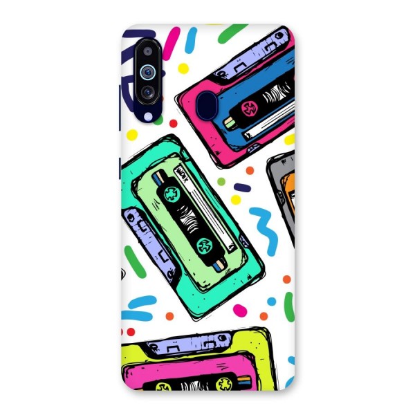 Cassette Pattern Back Case for Galaxy A60