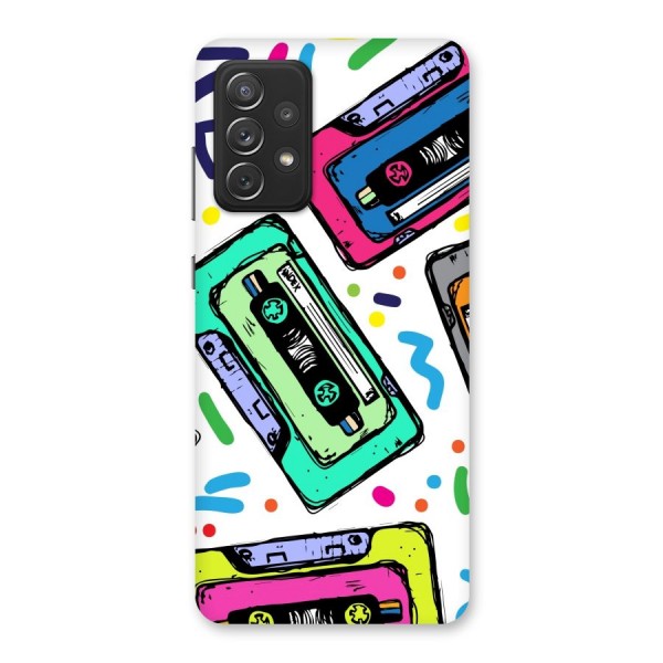 Cassette Pattern Back Case for Galaxy A72