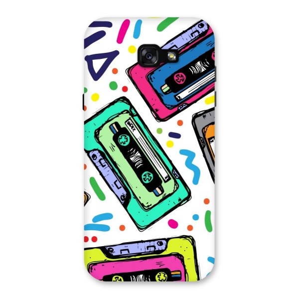 Cassette Pattern Back Case for Galaxy A7 (2017)