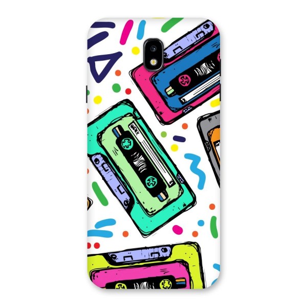 Cassette Pattern Back Case for Galaxy J7 Pro