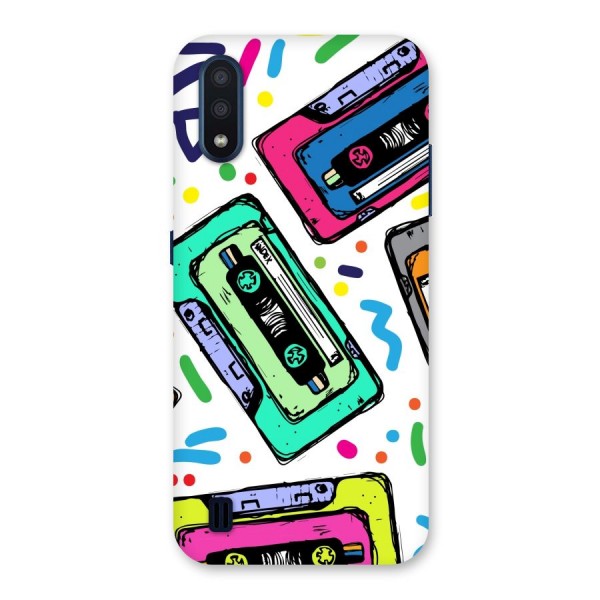 Cassette Pattern Back Case for Galaxy M01