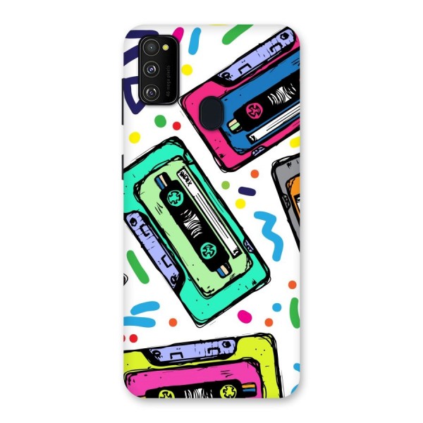 Cassette Pattern Back Case for Galaxy M21