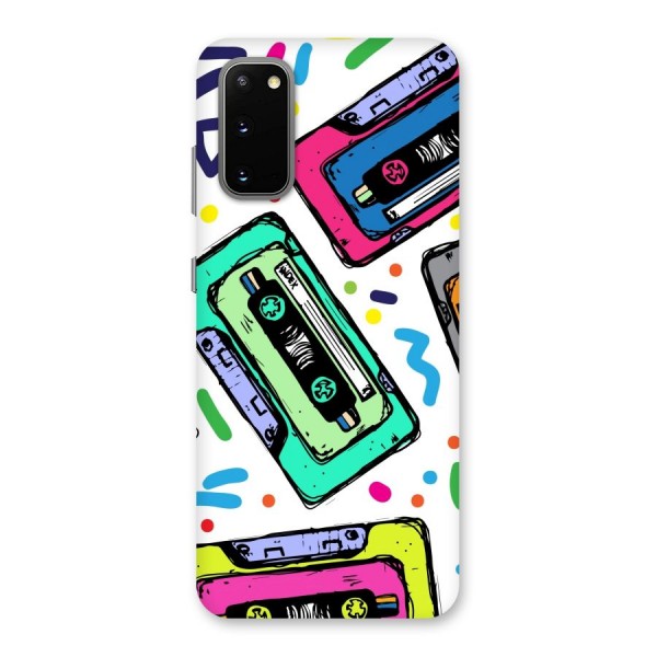 Cassette Pattern Back Case for Galaxy S20