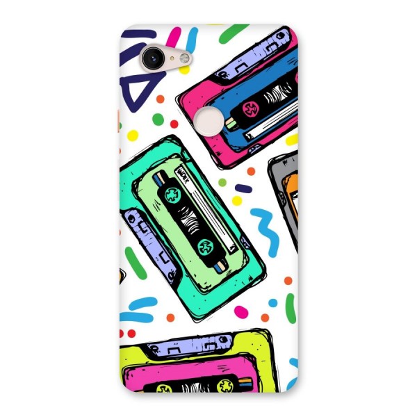 Cassette Pattern Back Case for Google Pixel 3 XL