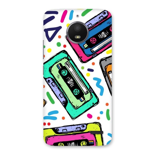 Cassette Pattern Back Case for Moto E4