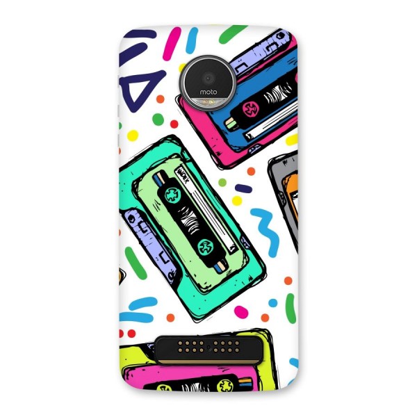 Cassette Pattern Back Case for Moto Z Play