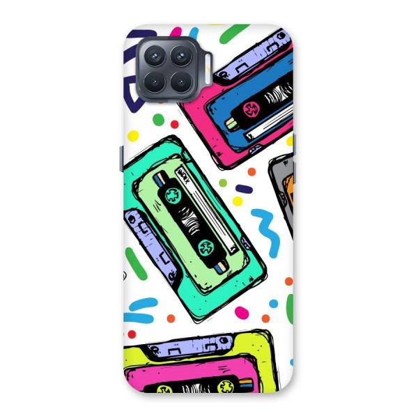 Cassette Pattern Back Case for Oppo F17 Pro