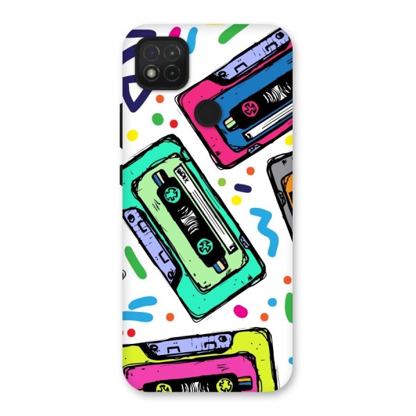 Cassette Pattern Back Case for Redmi 9C