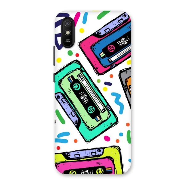 Cassette Pattern Back Case for Redmi 9i