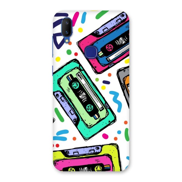 Cassette Pattern Back Case for Vivo V11